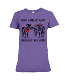 Cows Make Me Happy Tote Bag - Youth Tee - Ladies Tee