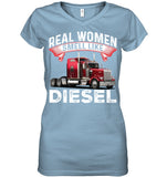 Real Woman Smell Like Diesel T-Shirt - Guys V-Neck - Ladies V-Neck