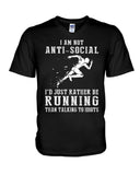 I Am Not Ani Social I'd Just Running Limited Classic T-Shirt - Guys V-Neck - Mug