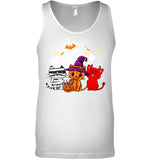 Halloween Cute Cats T-Shirt - Unisex Tank Top - Ladies Flowy Tank