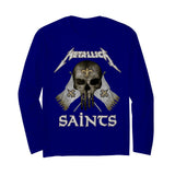 New Orleans Saints - Metallica T-Shirt - Hoodie - Unisex Long Sleeve