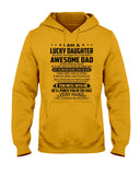 Lucky Daughter - Awesome Dad August T-Shirt - Hoodie - Guys V-Neck