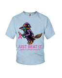 Just Beat It- Breast Cancer Awareness Limited Classic T- Shirt - Ladies Flowy Tank - Youth Tee