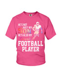 My Son Is Also My Favorite Football Player T-Shirt - Ladies Flowy Tank - Youth Tee