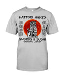 Hattori Hanzo Swords & Sushi T-Shirt - Guys Tee - Unisex Long Sleeve