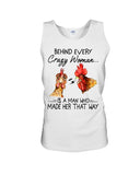 Behind A Crazy Woman Is A Man Who Made It Limited Classic T-Shirt - Sweatshirt - Unisex Tank Top