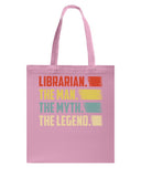 Librarian -The Man-The Myth- The Lengend Tote Bag - Guys Tee - Basketweave Tote Bag