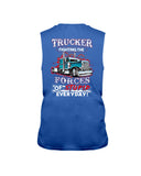 Trucker Fighting The Forces Of Stupid Everyday Limited Classic T-Shirt - Guys Tee - Unisex Long Sleeve