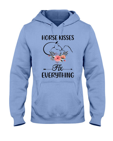 Horse Kisses Fix Everything - Hoodie - Ladies Tee