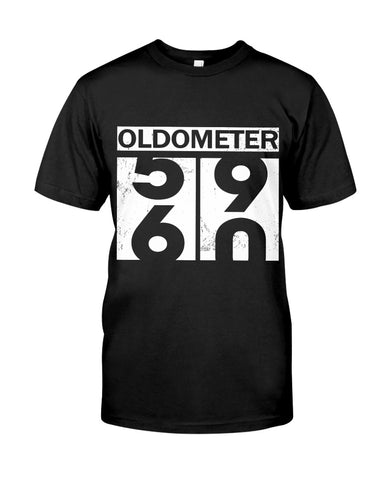 Oldometer 59 60 Tote Bag - Guys Tee - Basketweave Tote Bag