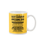 Lucky Daughter - Awesome Dad August T-Shirt - Mug