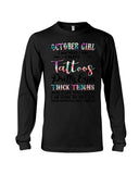 October Girl Have Tatoos Pretty Eyes Limited Classic T-Shirt - Guys V-Neck - Unisex Long Sleeve