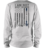 I Am Not Not Most Women Navy Mom T-Shirt - Unisex Long Sleeve - Sweatshirt