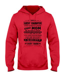 January Girl - Lucky Daughter Was Raised By Awesome Mom T-Shirt - Hoodie - Guys V-Neck