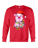 Christmas Lightning Pig T-Shirt - Sweatshirt - Unisex Tank Top