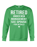 Retired Under New Management Limited Classic T-Shirt - Sweatshirt - Ladies Flowy Tank