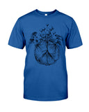 Hippie Peace Sign And Mushroom  Limited Classic T-Shirt - Guys Tee - Unisex Long Sleeve