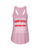 Boom - Grumpy Old Man Awesome Wife T-Shirt - Ladies Flowy Tank - Ladies Tee