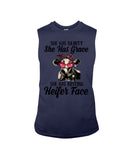 She Has Beauty, Grace, Resting And Heifer Face - Unisex Long Sleeve - Sweatshirt