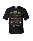 October Girl - Heart Is Made Of Gold T-Shirt - Youth Tee - Ladies Tee