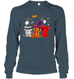 Halloween Cute Cats T-Shirt - Unisex Long Sleeve - Hoodie