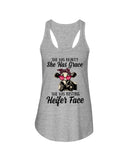 She Has Beauty, Grace, Resting And Heifer Face - Unisex Tank Top - Ladies Flowy Tank