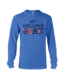 Dog Footprint- My Children Bark Limited Classic T-Shirt - Unisex Long Sleeve - Basketweave Tote Bag