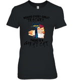 Great Cat Behind Every Great Teacher T-Shirt - Guys Tee - Ladies Tee