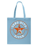 Zero Hits Given Tote Bag - Guys Tee - Basketweave Tote Bag