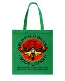 Buffalo Bill's Body Lotion Tote Bag - Guys Tee - Basketweave Tote Bag