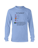 South Africa Ma I'm Going Out T-Shirt - Guys V-Neck - Unisex Long Sleeve