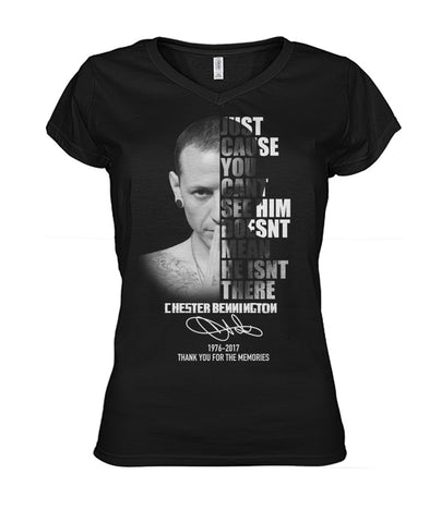 Just Cause You Can See Him Monochrome Picture  Limited Classic T-Shirt - Ladies V-Neck