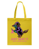 Just Beat It- Breast Cancer Awareness Limited Classic T- Shirt - Guys V-Neck - Basketweave Tote Bag