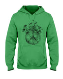 Hippie Peace Sign And Mushroom  Limited Classic T-Shirt - Ladies Tee - Hoodie