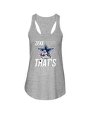 Zeke Dallas Cowboys Who? That's Who! T-Shirt - Ladies Flowy Tank - Youth Tee