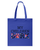 Dog Footprint- My Children Bark Limited Classic T-Shirt - Unisex Long Sleeve - Basketweave Tote Bag