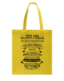 This Girl Was Born In October Limited Classic T-Shirt - Basketweave Tote Bag - Mug