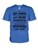 January Girl - Lucky Daughter Was Raised By Awesome Mom T-Shirt - Hoodie - Guys V-Neck