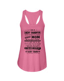 January Girl - Lucky Daughter Was Raised By Awesome Mom T-Shirt - Ladies Flowy Tank - Ladies Tee