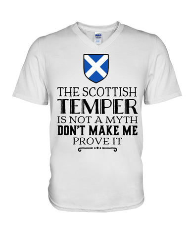 The Scottish Temper Is Not A Myth Don't Make Me Prove It - Guys V-Neck - Unisex Long Sleeve