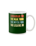 Librarian -The Man-The Myth- The Lengend Tote Bag - Guys V-Neck - Mug