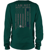 I Am Not Not Most Women Navy Mom T-Shirt - Unisex Long Sleeve - Sweatshirt