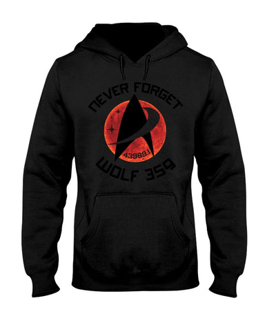 Never Forget Wolf 359 - Hoodie - Guys V-Neck