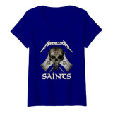 New Orleans Saints - Metallica T-Shirt - Youth Tee - Ladies V-Neck