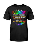 I Am A Nurse Tote Bag - Guys Tee - Basketweave Tote Bag