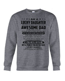 Lucky Daughter - Awesome Dad August T-Shirt - Guys Tee - Sweatshirt