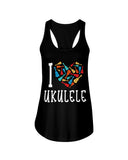 I Love Ukulele Limited Classic T-Shirt - Ladies Flowy Tank - Ladies Tee