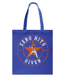 Zero Hits Given Tote Bag - Guys Tee - Basketweave Tote Bag