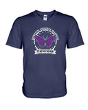 Domestic Violence Warrior Butterfly Tote Bag - Hoodie - Guys V-Neck