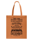 December Girl Has Fought A Thousand Battles T-Shirt - Basketweave Tote Bag - Mug